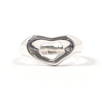 【日本直送 二手美品】11 號 蒂芙尼 TIFFANY&Co. 戒指 經典心形 艾爾莎‧佩瑞蒂 銀 925 配件