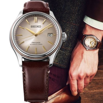 SEIKO 精工 Presage Classic 白茶限量版機械錶 男錶 手錶-40.2mm_6R55-00R0J.SPB529J1_SK043