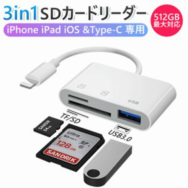 SDカードリーダー 3in1 カメラリーダー 最新型改良 USB3.0 マイクロsdカードリーダー メモリーカード microsdカードリーダー  アイフォン 通販 LINEポイント最大10.0%GET | LINEショッピング