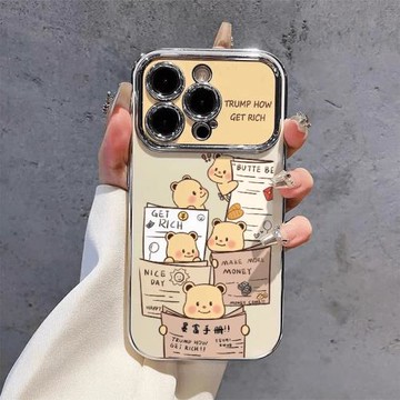 適用蘋果16promax新款iPhone16plus卡通簡約15時尚男女款14可愛潮