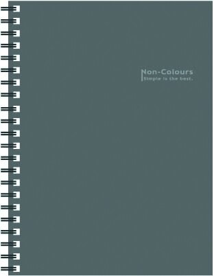 【美加美】文具紙品-NC B5膠圈筆記(40張)-灰AG3025/5本入