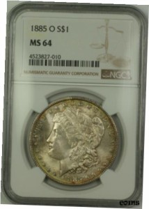 アンティークコイン コイン 金貨 銀貨 Morgan Silver Dollar Coin NGC MS-64 Nicely Toned 1885-O