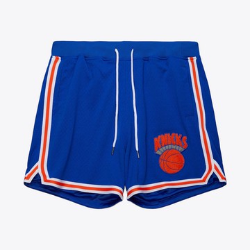 Mitchell & Ness LOGO OVER GAME DAY SHORTS - NEW YORK KNICKS 男 短褲 BT10109-NYKBLUE
