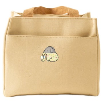 YCCT 手提便當餐盒袋 大象  卡其色  1個  23 x 14 x 20cm