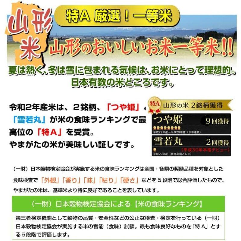 当日精米 お米 つや姫 2kg 山形県産 令和4年産 7分づき 特別栽培米 9年連続特A