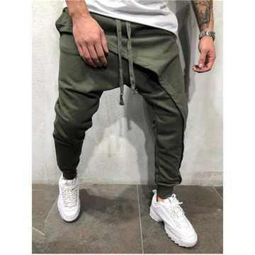 Pants Casual Drawstring Close Bottom Pants修身休閑拉繩長褲