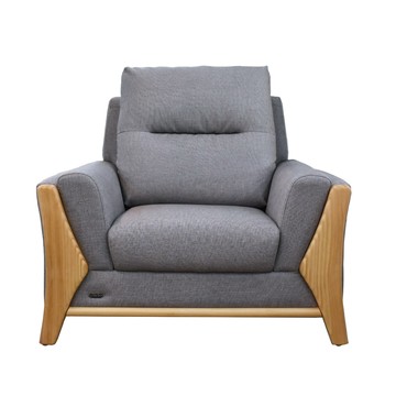 傢俱工場-喜羊羊 日式實木框架 厚實獨立筒沙發 1人座青草#6703