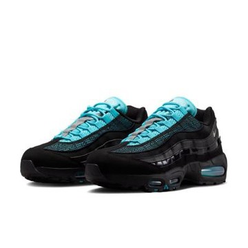 Nike Air Max 95 Big Bubble SE 黑電光藍 撞色 拼接 氣墊 厚底 男鞋 IM4691-001