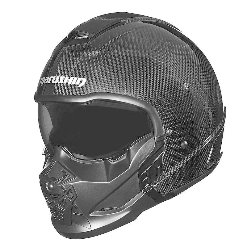 フルフェイスヘルメット 武士 侍 オフロードヘルメット カーボンファイバー かっこいい 新作 メガネ対応 通販 Lineポイント最大get Lineショッピング