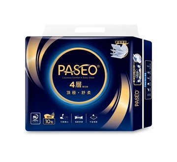 【蝦皮直營】PASEO 百拭柔 4層頂極舒柔抽取式衛生紙PEFC-90抽x10包/串