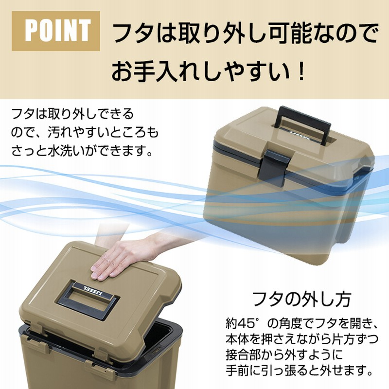 クーラーボックス 小型 クーラーボックス アイセル 14L サンド
