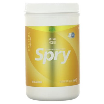 Xlear, Spry 口香糖，天然水果，無糖，550 片
