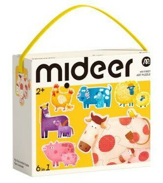 mideer - mideer 六合一拼圖-親子動物 MD-1462