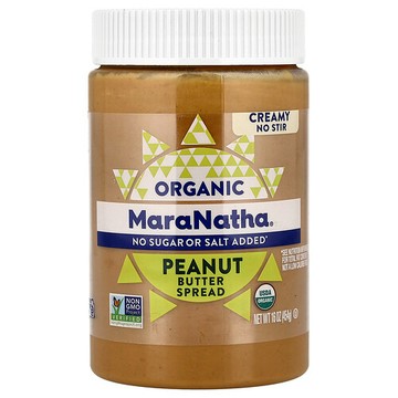 MaraNatha, 有機花生塗抹醬，奶油味，16 盎司（454 克）