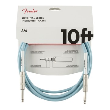 『FENDER』3米 / 10呎雙直頭6.3 PVC音訊導線 Original Series 藍 / 公司貨