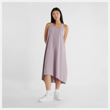 NEW BALANCE 洋裝 NB 藕紫 快乾 背心 連身裙 女 WD43501ICW