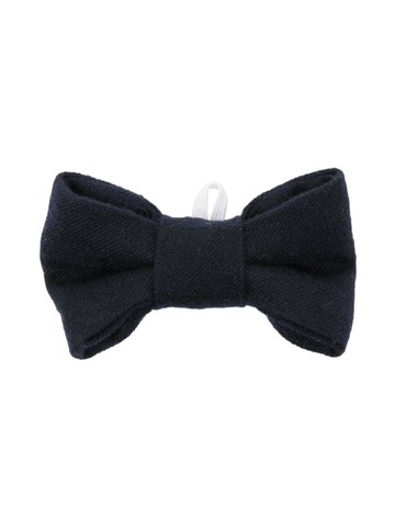 Il Gufo - brushed bow tie - kids - Polyester/Viscose/Elastane - 1 - Blue