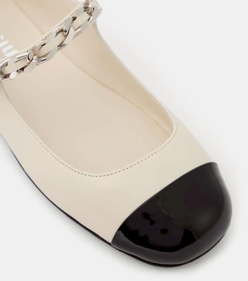 Miu Miu Chain-detail leather Mary Jane flats