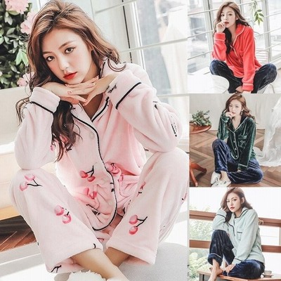 パジャマ ルームウェア レディース 冬 モコモコ パジャマ 長袖 前開き パジャマ 暖かい フランネル パジャマ 厚手 可愛い2点セット ルームウェア 40代 オシャレ 通販 Lineポイント最大get Lineショッピング