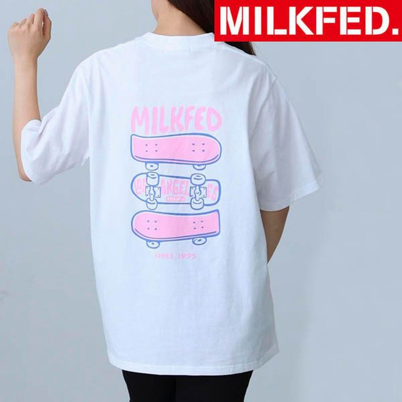 Tシャツ Tシャツ ティシャツ ミルクフェド Skate Board Ss Tee Milkfed ロゴ レディース ティー シャツ スケートボード スケボー 通販 Lineポイント最大0 5 Get Lineショッピング