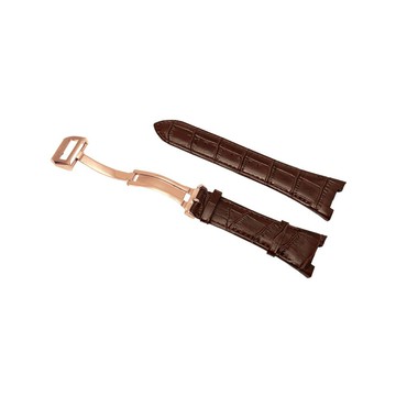 【Golden Concept】Apple Watch 40mm 41mm CE-BR 玫瑰金錶扣 棕皮革錶帶