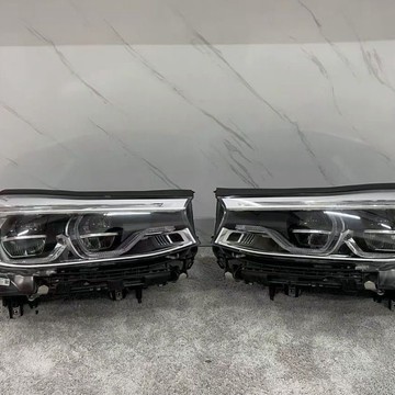 (質量保固）17-20款BMW 5系G38 LED大燈原廠天使眼升級勺子隨動大燈總成