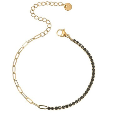 《316小舖》滿額免運【N388】(優質鈦鋼手鍊-新款百搭鏈條鑽手鍊 時尚接手鍊時尚簡約高階感不鏽鋼手飾女手鏈有鑽手鍊)