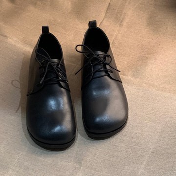 765 大方頭 牛津鞋 黑色