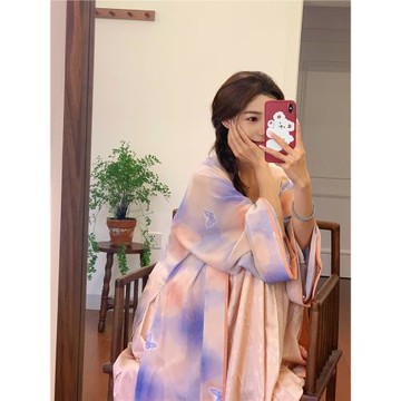 如夢令｜美jue！真仙氣宋制漢服衫子寬袖褙子仿花羅百迭裙杉水集