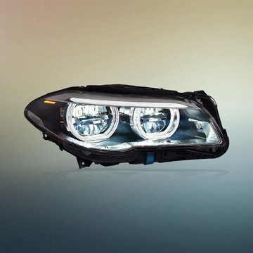 專用于BMW5系F10大燈總成11-17款F18改裝天使眼LED日行燈LED大燈