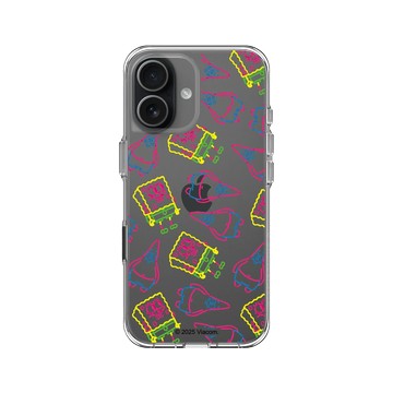 iPhone 17 Clear Case（相機按鈕） 透明 - 海綿寶寶 SpongeBob - 奇異筆觸Pattern