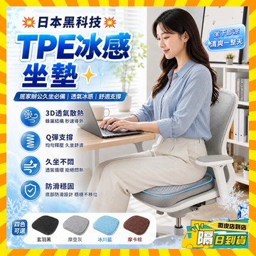 隔日達🧊TPE冰感坐墊【瞬間降溫x3D釋壓】辦公室椅墊 冰感豆豆坐墊 辦公室椅墊 冰涼坐墊 涼感坐墊 透氣坐墊 汽車坐墊