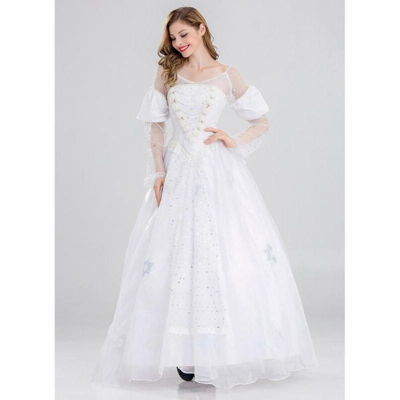 白の女王 仮装セット 白の女王 White Queen 王妃 コスプレ 仮装 女性用 コス