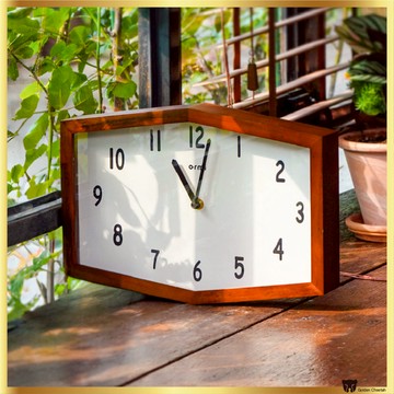 INOVIA Ormi 復古符文木製掛鐘和台鐘