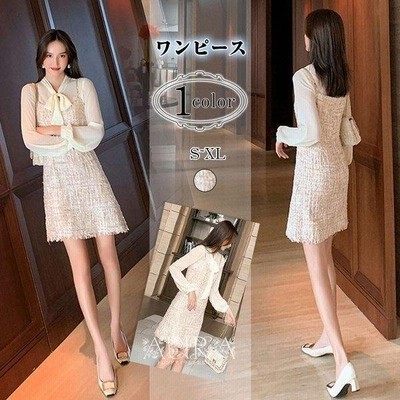 ワンピース レディース 40代 30代 春夏 長袖 きれいめ ２点セット シフォン ワンピース 膝丈 チュニック パーティードレス おしゃれ 韓国風 上品 着痩せ 新品 通販 Lineポイント最大get Lineショッピング