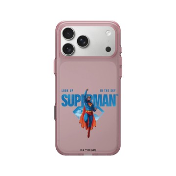 iPhone 17 Pro Max Clear (相機按鈕) 晶醺玫 - Superman - Superman-直上雲霄