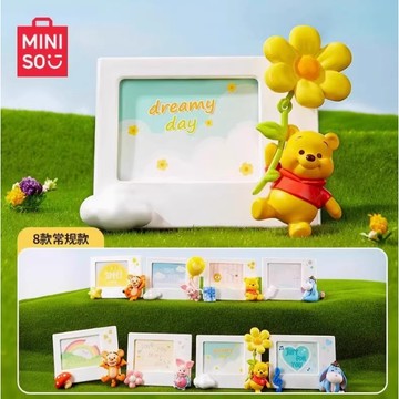 <蛋黃限定>🍽️新貨到🫡 名創優品 迪士尼小熊維尼拍立得系列 miniso 盒玩 確認款 全新現貨