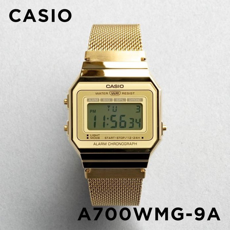 並行輸入品 10年保証 日本未発売 CASIO STANDARD MENS カシオ スタンダード A700WMG-9A 腕時計 時計 ブランド メンズ  チープカシオ チプカシ デジタル 日付 | LINEブランドカタログ