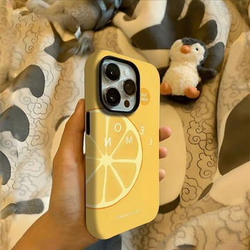 ✨限時特惠✨半塊橙子蘋果手機殼菲林殼適用iPhone14蘋果15promax手機殼16pro