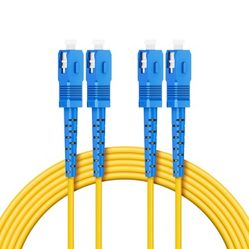 台灣霓虹 電信級SC-SC單模雙芯全雙工光纖跳線3米