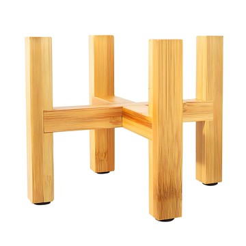 Hisplan 原木花盆架  1組  木頭色  M(19.3 x 16cm)