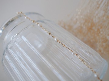 聖誕禮物【手鍊】14K 注金 包金 基本款 珍珠手鍊