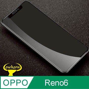 OPPO Reno6 2.5D曲面滿版 9H防爆鋼化玻璃保護貼 黑色
