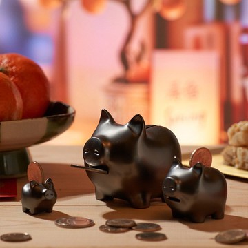 GOLDENPIG | 招財金豬 伍 霧鎳黑