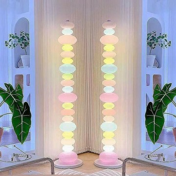 燈具 落地燈 立燈 檯燈 立式燈 彩虹糖果串落地燈客廳沙發多巴胺網紅臺燈兒童房少女心臥室氛圍燈