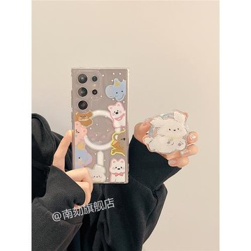 適用三星s26ultra磁吸手機殼s25edg超好看s22s23u高級感s24plus+a16新款galaxy專用s25u保護套note20+a55a54