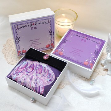 【鼓勵禮物】基督教禮品~勇敢系列絲巾及絲巾扣禮盒