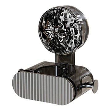 拍平方 吸盤拖把夾  PET材質  1個  透灰色