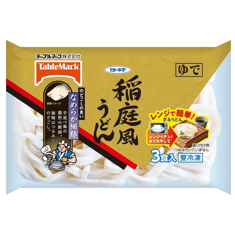 冷凍 テーブルマーク 稲庭風うどん３食 540ｇ×6個