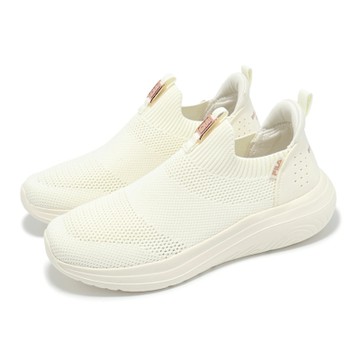 Fila 懶人鞋 Calmly 女鞋 米 金 襪套式 緩震 休閒鞋 斐樂 5J356Z115